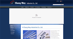 Desktop Screenshot of changway.com.tw